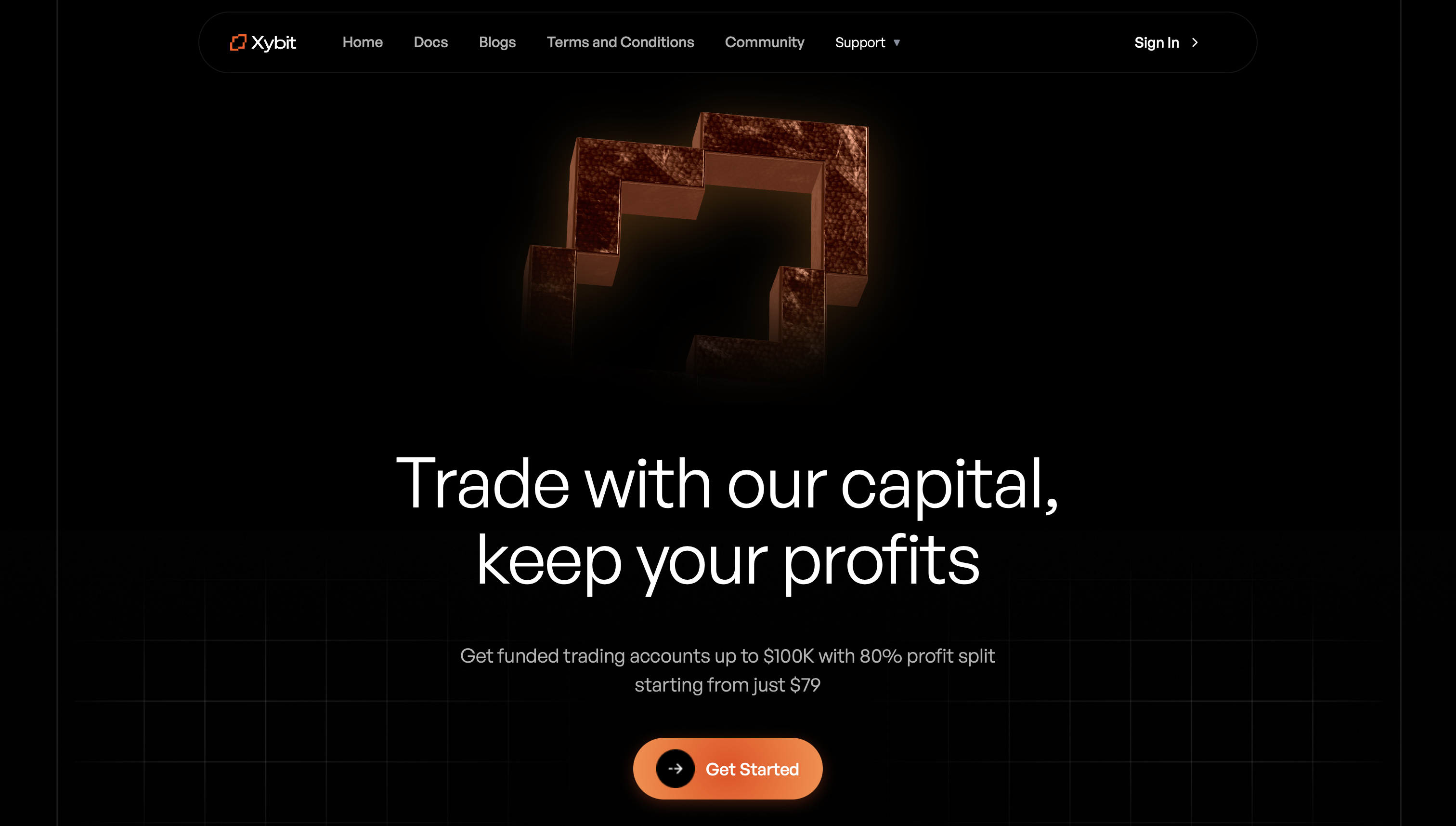 Xybit Funds Platform Screenshot